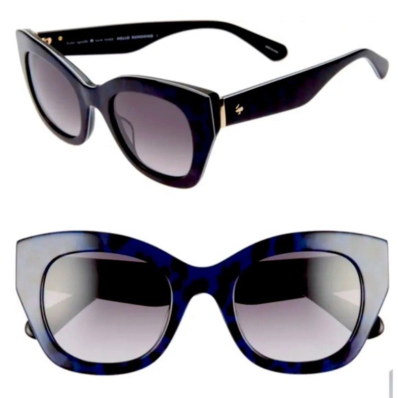 kate spade Accessories - KATE SPADE NEW YORK Tortoise Shell Cat Eye Sunglasses Jalena Blue Black